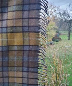 Schottische Tartan-Decke aus recycelter Wolle
